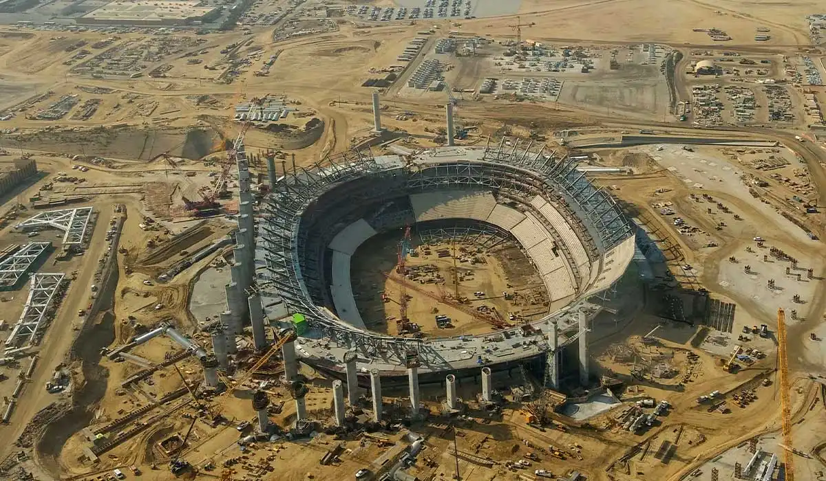 10000 seats stadium construction