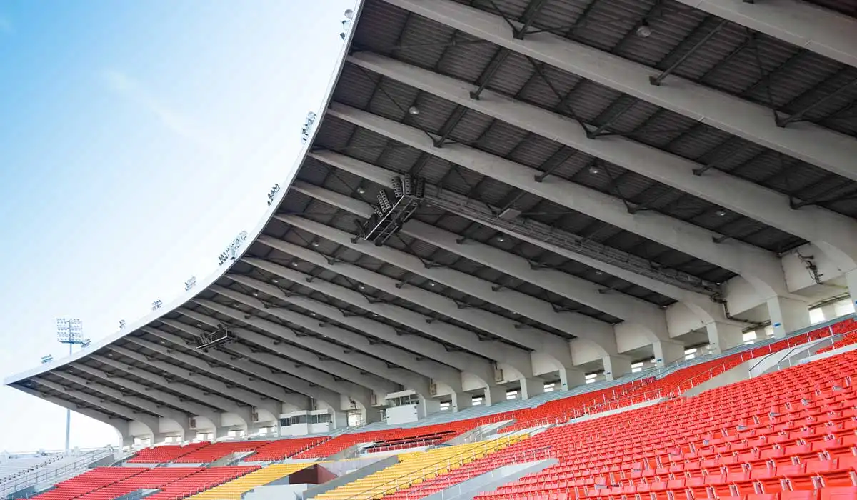 Roofed and Roofless Grandstand