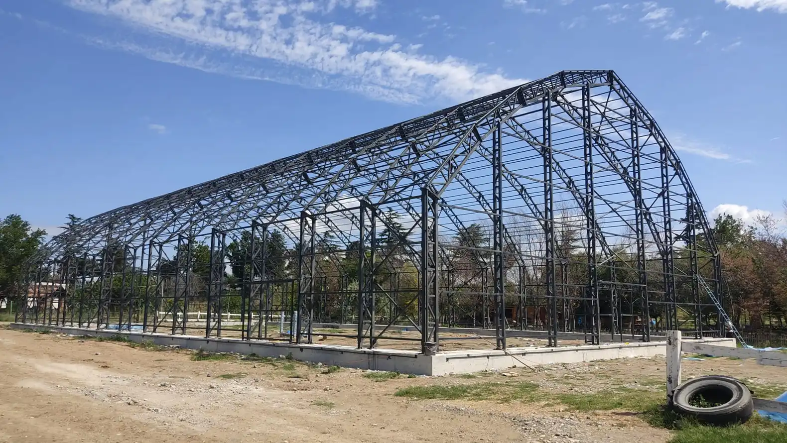 Georgia Indoor Steel Construction Field Project
